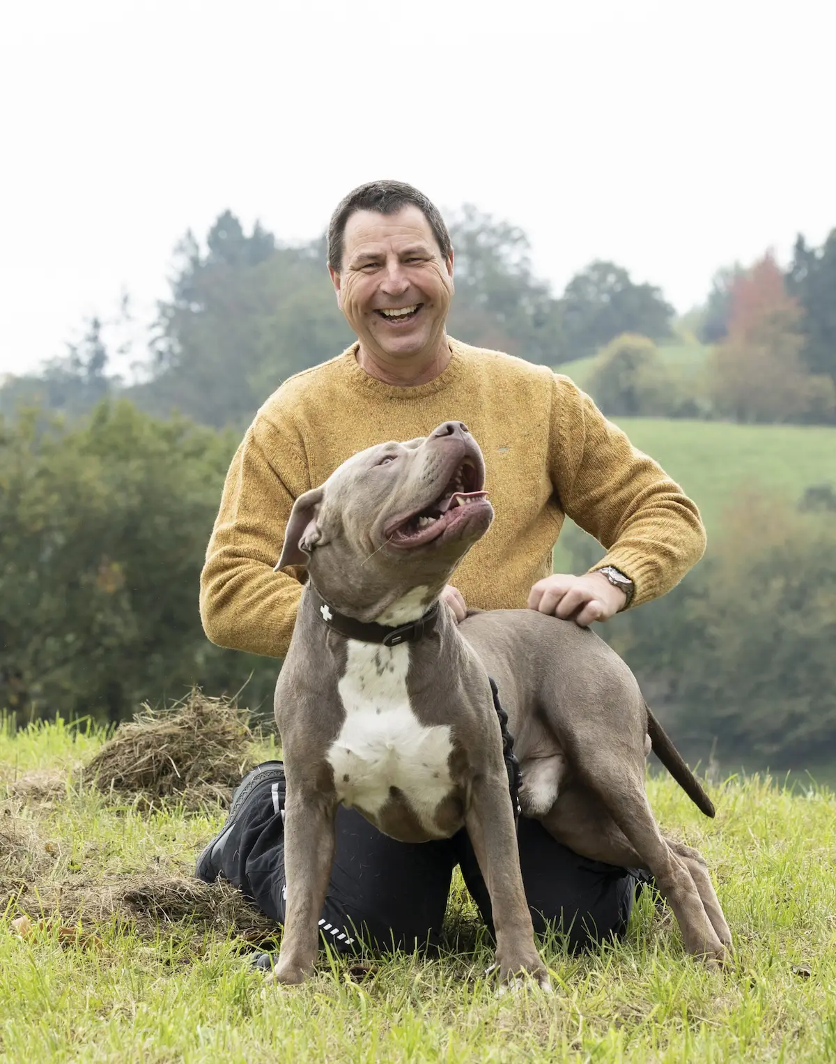 Thorsten Lapsit mit einem Hund